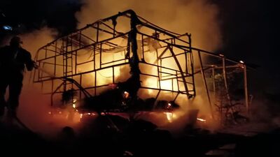 Karavanı alevler sardı! İngiliz kadın hayatını kaybetti