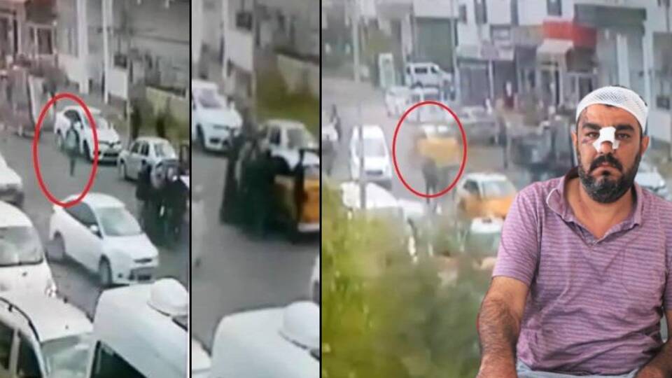 Taksici dehşeti! 100 metre sürükledi