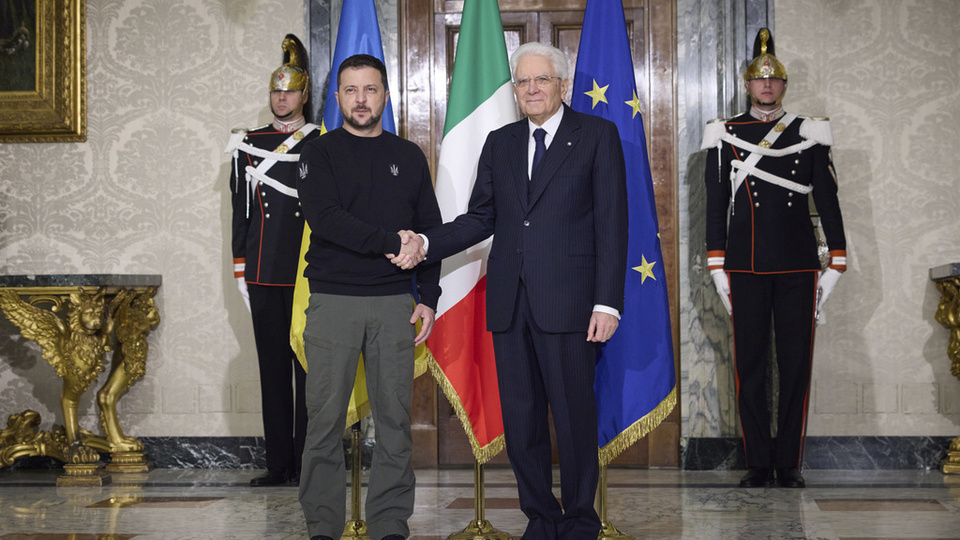 Ukrayna Devlet Başkanı Zelenskiy, İtalya'da