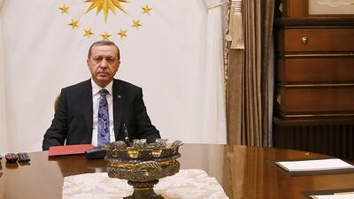 Cumhurbaşkanı Erdoğan ittifak liderleriyle görüştü
