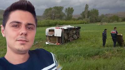 Minibüs tarlaya devrildi: 1 ölü, 5 yaralı