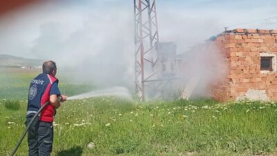 Trafoda çıkan yangın söndürüldü