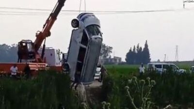 Korkunç olay! Minibüste 3 kişi vardı!