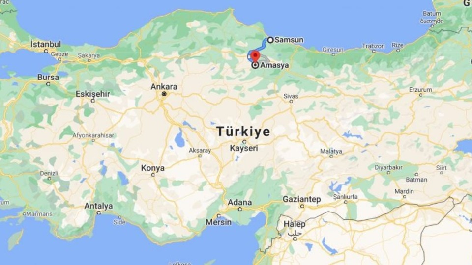 Amasya Samsun arası kaç km?