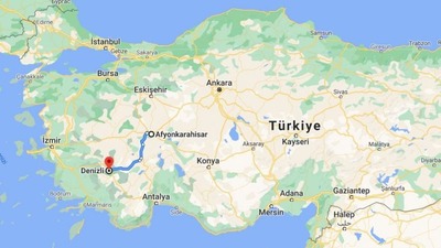 Afyon-Denizli arası kaç km?