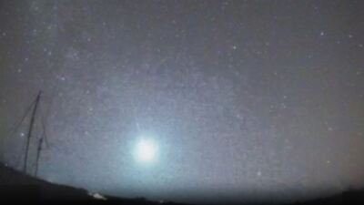 Meteor düştü, gökyüzü aydınlandı!