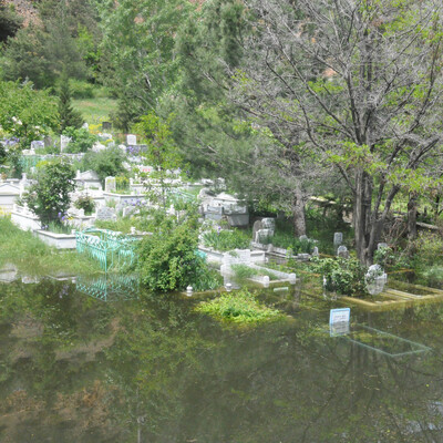 Gümüşhane'de 70 mezar sular altında kaldı