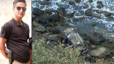 Kaymakamın koruması, 50 metreden kayalığa düştü