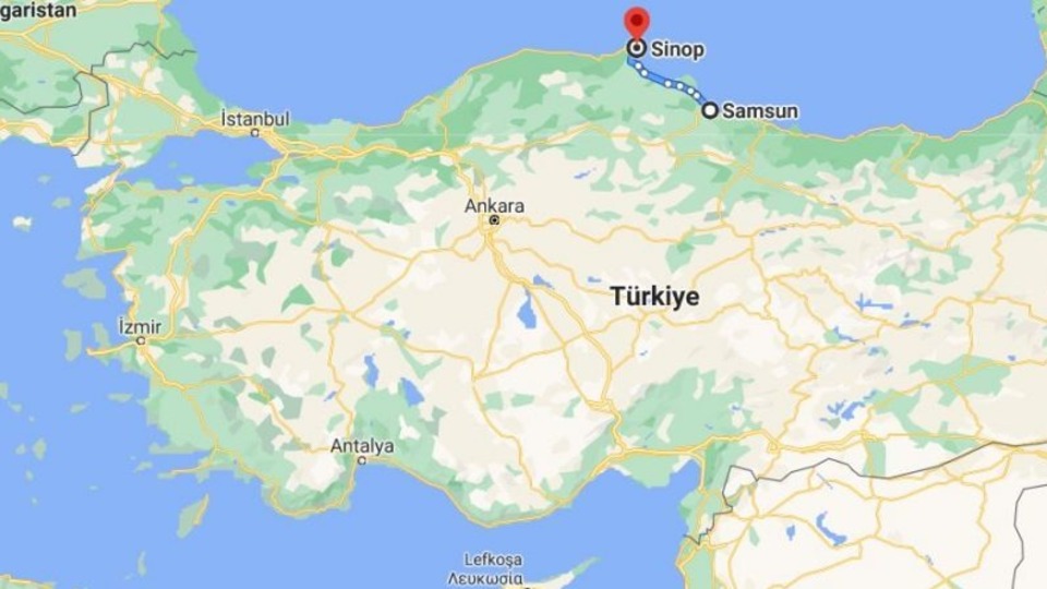 Samsun Sinop arası kaç km?