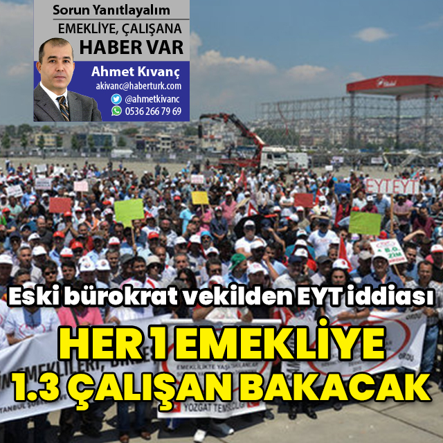 Eski bürokrat vekilden EYT iddiası