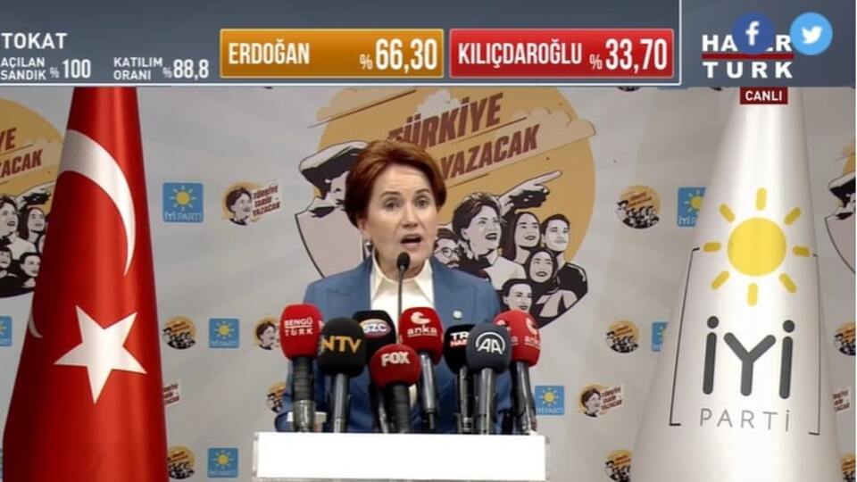 Akşener: Erdoğan'ı tebrik ederim