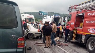 Baba ile kızını ayıran feci kaza