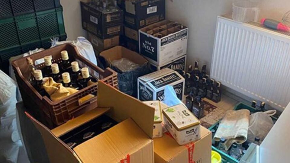 Evini sahte içki imalathanesine çevirdi: 1 tutuklama