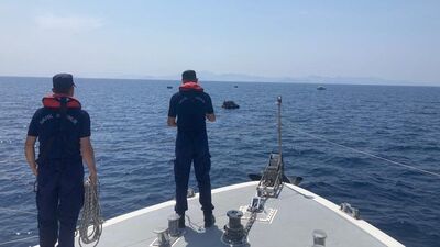 Didim açıklarında 84 düzensiz göçmen kurtarıldı