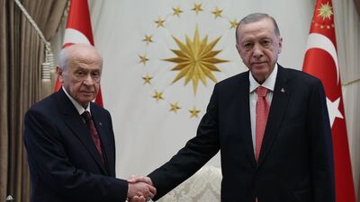 Cumhurbaşkanı Erdoğan, Bahçeli'yi kabul etti