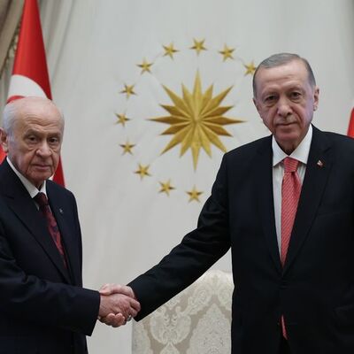 Cumhurbaşkanı Erdoğan, Bahçeli'yi kabul etti