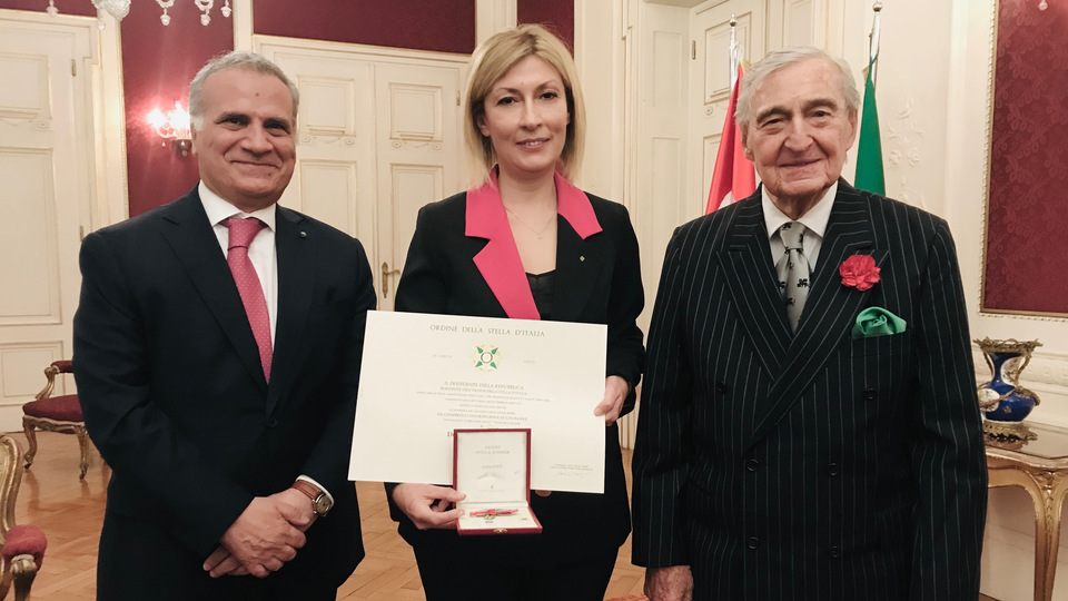 Koç Müzesi'ne İtalya Yıldızı Nişanı