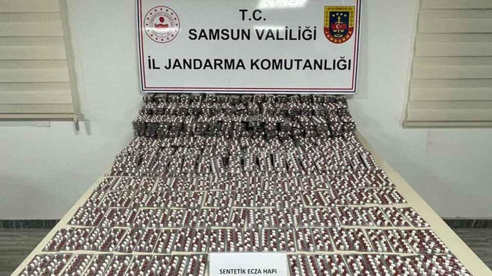Samsun'da 32 bin 75 sentetik ecza ele geçirildi