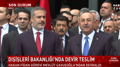 Dışişleri Bakanlığı'nda devir teslim töreni
