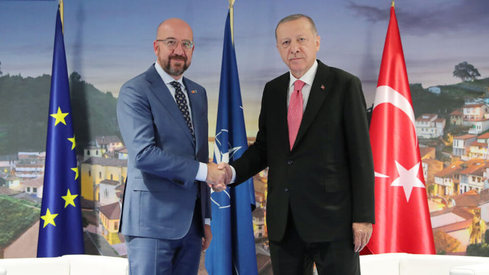 Cumhurbaşkanı Erdoğan AB Konseyi Başkanı ile görüştü