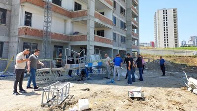 22'inci kattan zemine düşen işçi öldü
