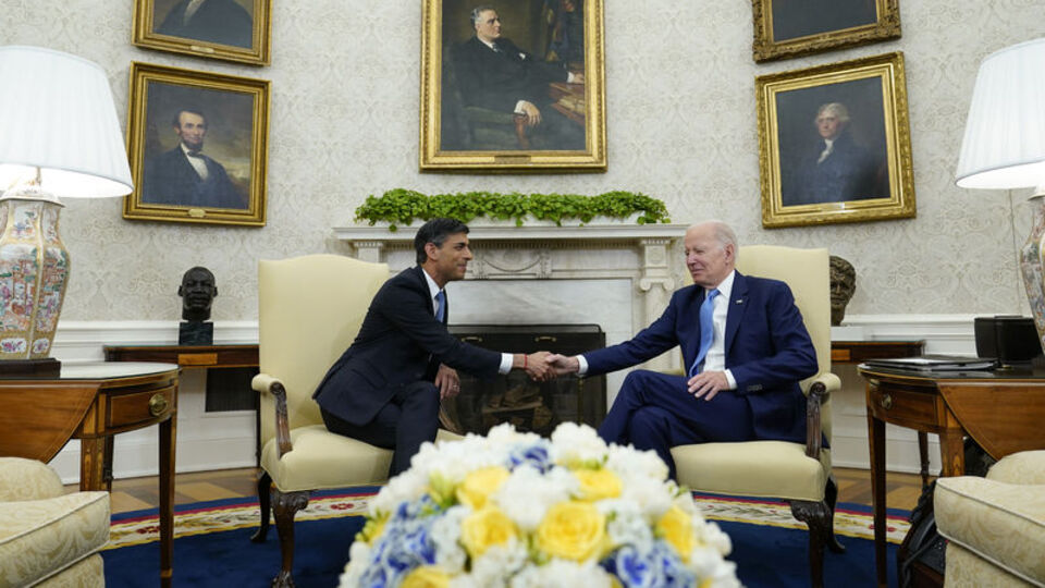 İngiltere Başbakanı Sunak Beyaz Saray'da