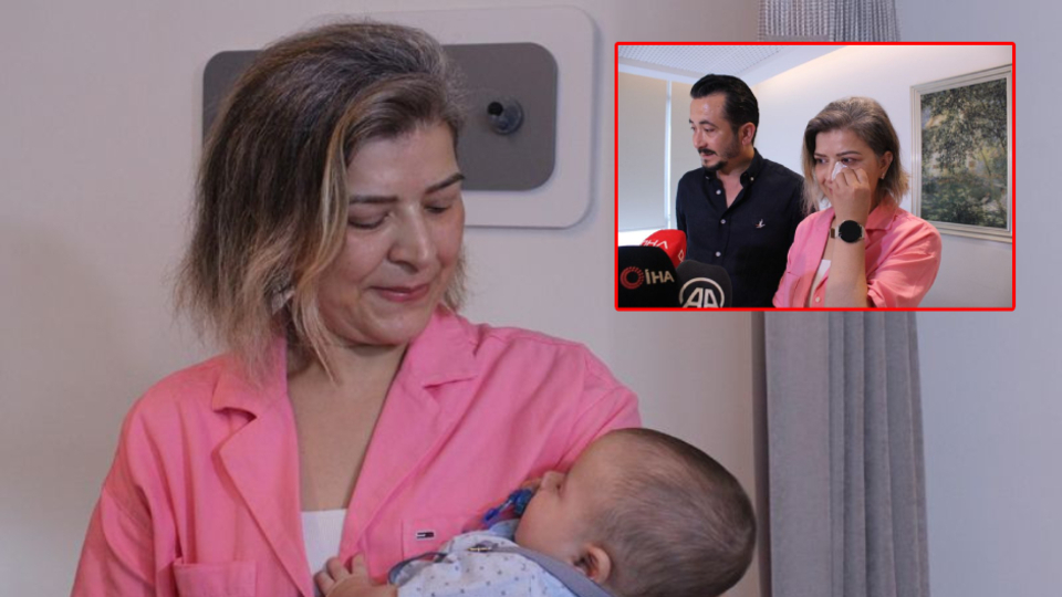 Gözyaşlarını tutamadı! Kanser, anne ve bebeği ayıramadı