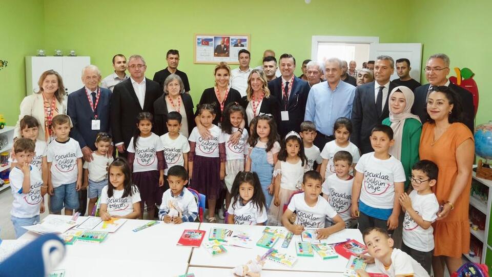 Çocuklar Gülsün Diye Derneği'nin 45. Anaokulu, Gaziantep İslahiye'de açıldı