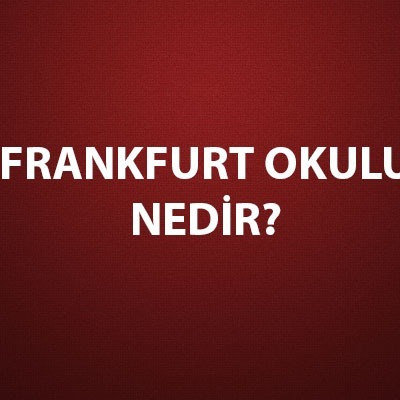Frankfurt Okulu ne zaman kuruldu?