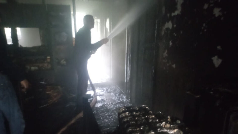 Isparta'da evde yangın çıktı: 1 ölü, 1 yaralı