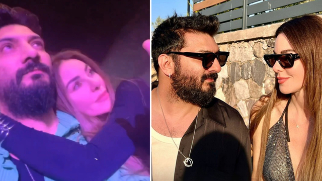 Konserde aşk pozu