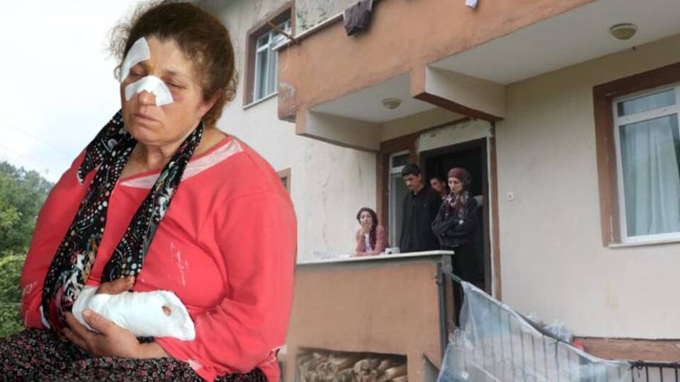 Baba oğuldan yengeye baltalı saldırı!