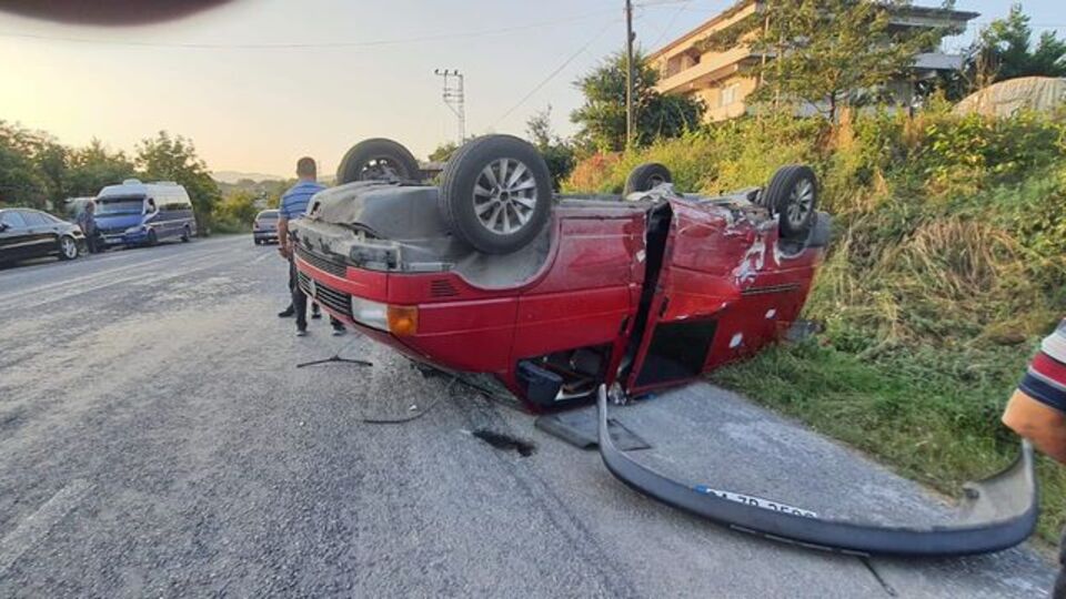 İşçi servisi kaza yaptı: 7 yaralı