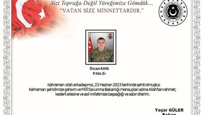 1 asker şehit oldu!