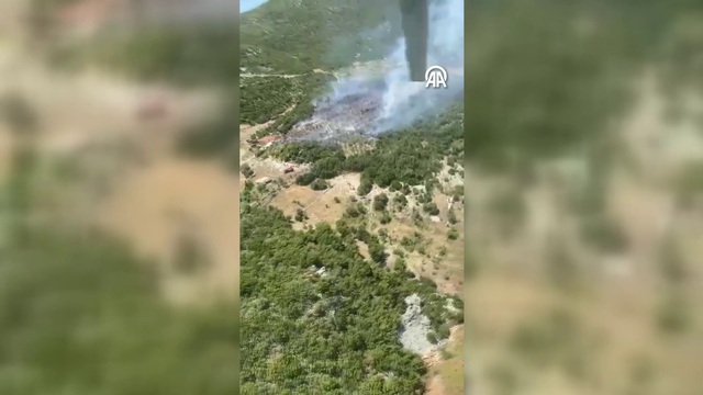 Kaş'ta çıkan orman yangını kontrol altında
