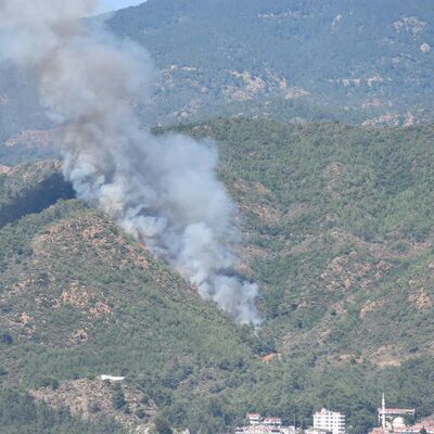 Marmaris'teki orman yangınında son durum
