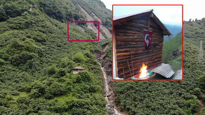 Heyelan altında kalan kişiyi arama çalışmaları sürüyor