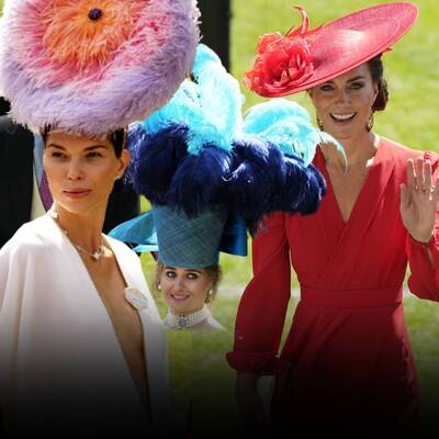 Hem atlar hem de şapkalar yarıştı