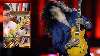 Rock efsanesi gitar çalan Türk öğrenciyi paylaştı