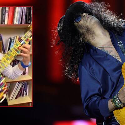 Rock efsanesi gitar çalan Türk öğrenciyi paylaştı