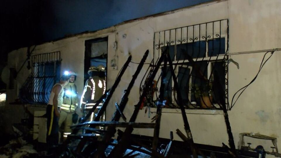 Beykoz'da gecekondu yangını