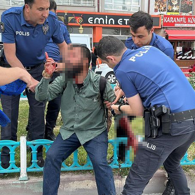 Çocuklarını dilendirirken yakalanınca yapmadığı kalmadı!