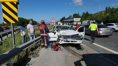 Düzce'de zincirleme kaza: 13 yaralı