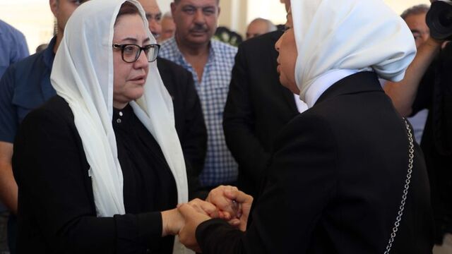 Fatma Şahin'in babası son yolculuğuna uğurlandı