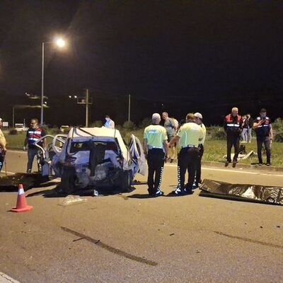 Samsun'da feci kaza: 3 ölü, 2 ağır yaralı