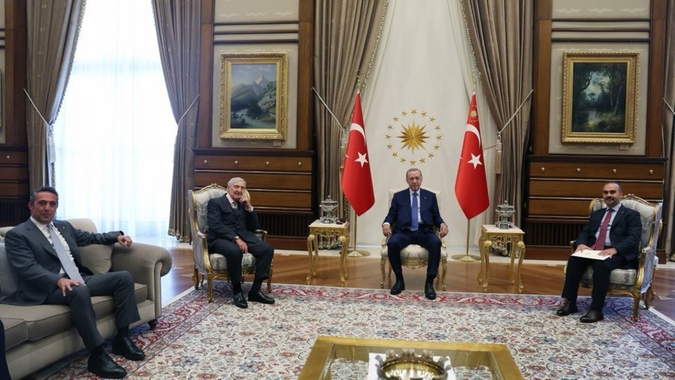 Erdoğan, Rahmi Koç ve Ali Koç'u kabul etti