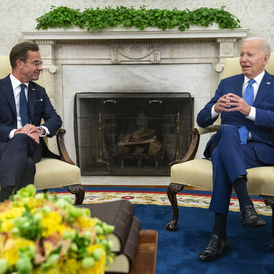 İsveç Başbakanı Beyaz Saray'da