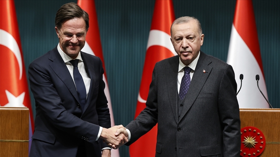 Cumhurbaşkanı Erdoğan, Hollanda Başbakanı Rutte ile görüştü