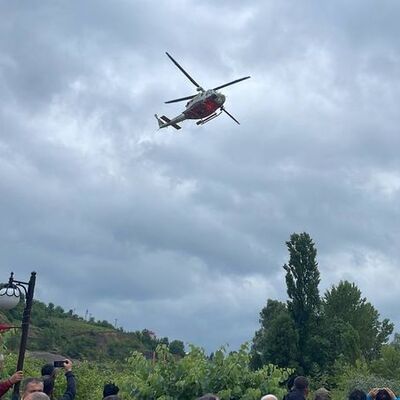 Bartın'da mahsur kalan işçiler helikopterle kurtarıldı
