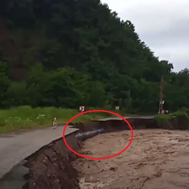 Ordu´daki heyelanda ana su borusu patladı